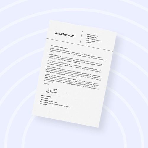 Signed ESA Letter Kit